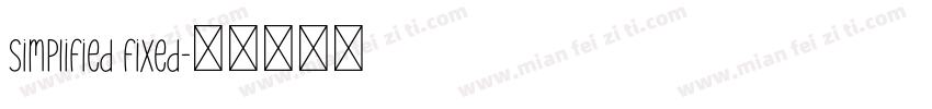 simplified fixed字体转换